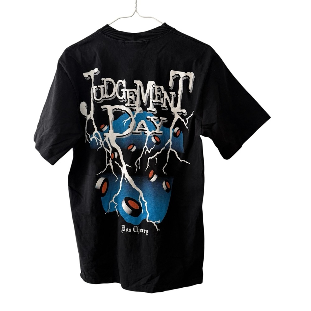 Don Cherry Vintage 90s Judgement Day Hockey Men’s Small T Shirt Black Canada